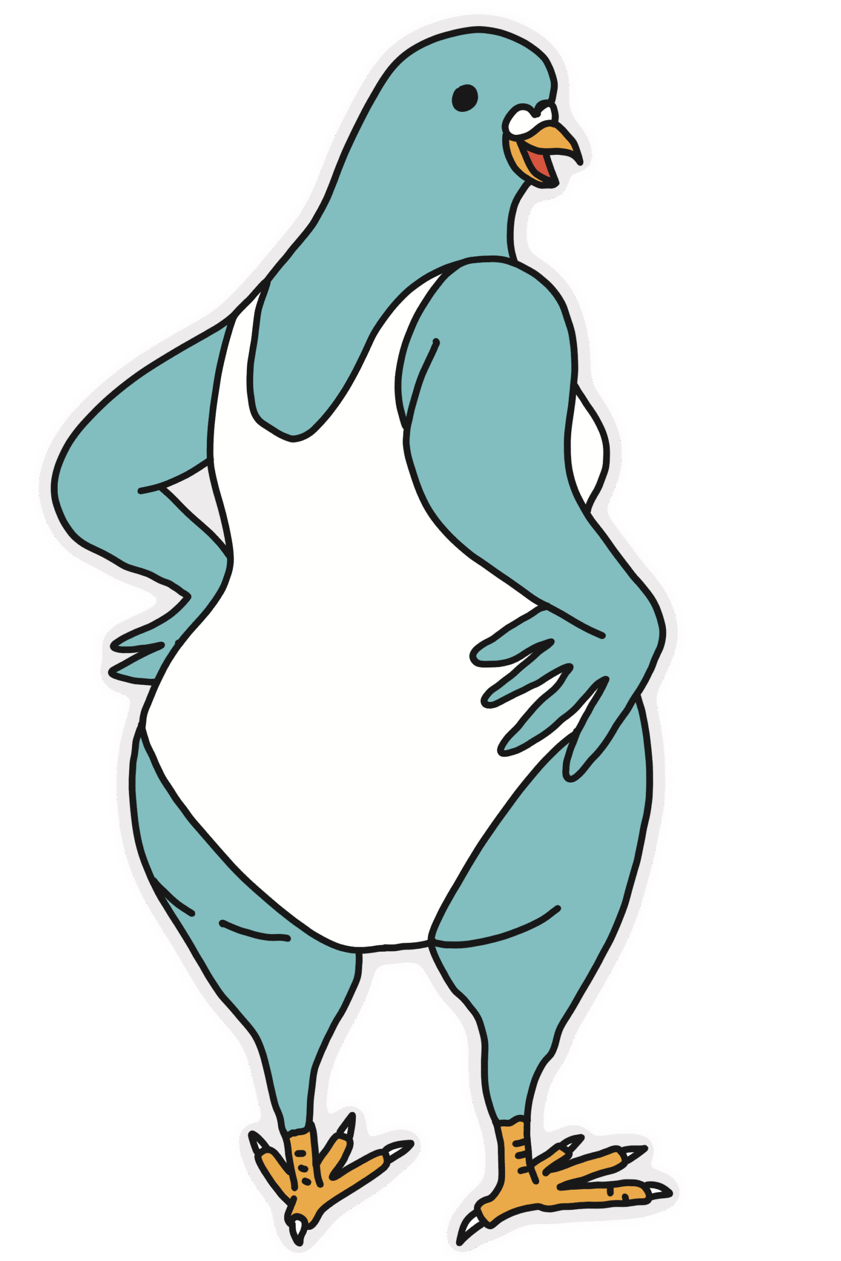 Looking for a funny and relatable doodle? Grab this hilarious city pigeon sticker. Perfect for your personal projects and ready for download. Looking for a funny and relatable doodle? Grab this hilarious city pigeon sticker. Perfect for your personal projects and ready for download.