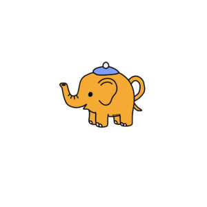 Funny elephant teapot doodle by semuelis