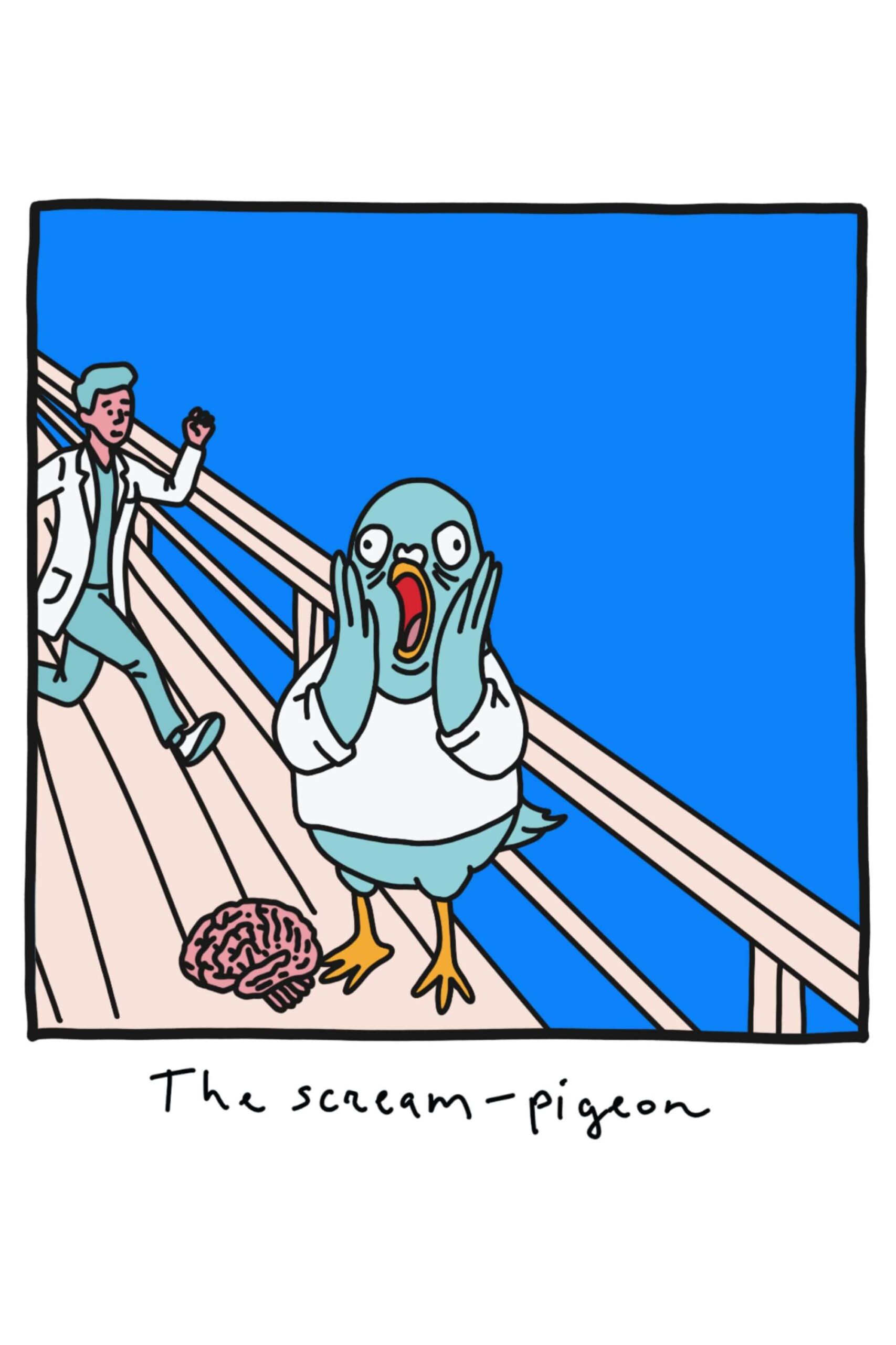 The scream-pigeon illustration by semuelis