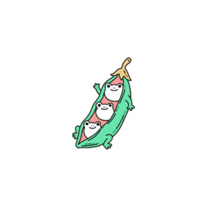 Frog-pea pod doodle created by semuelis