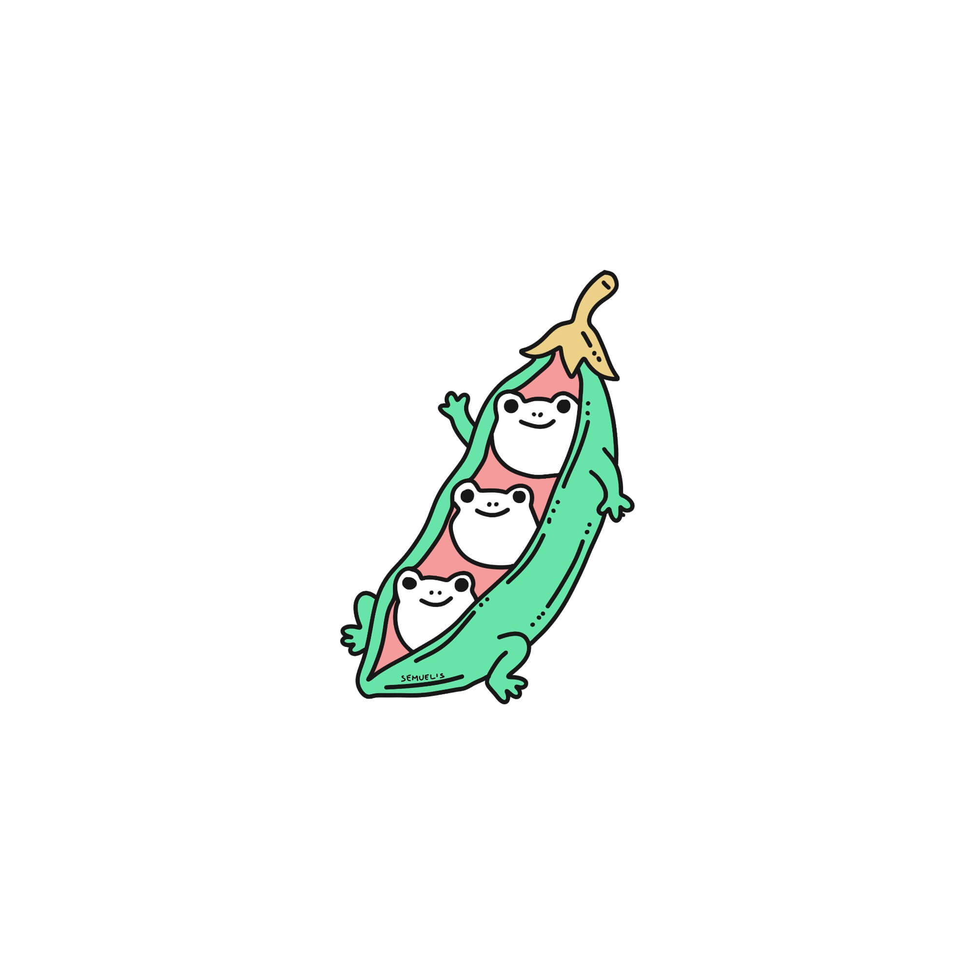 Frog-pea pod doodle created by semuelis Frog-pea pod doodle created by semuelis