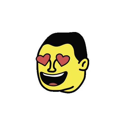 yellow men love, heart eyes, in love, obsessed, wow, cute, face, heart, emoji, crush, ilysm, semuelis